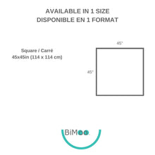 Load image into Gallery viewer, BiMoo Animals - Multilingual Coloring Tablecloth sizes