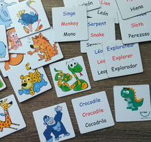 Load image into Gallery viewer, BiMoo Trilingual magnets up close