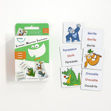 Load image into Gallery viewer, BiMoo Trilingual magnets - 40-piece magnet set jungle animals
